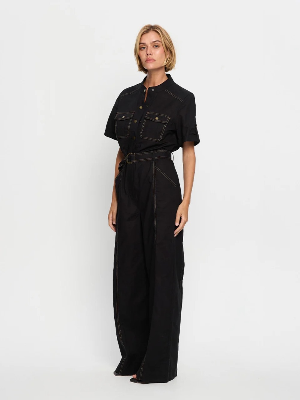 Kivori Ebony Black Jumpsuit